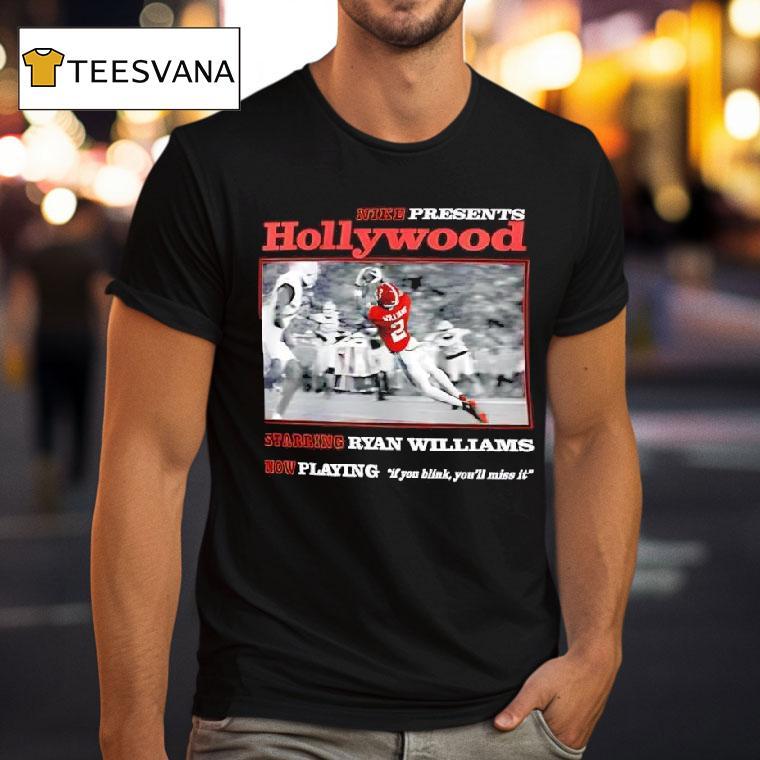 Ryan Williams Alabama Crimson Tide Presents Hollywood T Shirt Ryan Williams Alabama Crimson Tide Presents Hollywood T Shirt