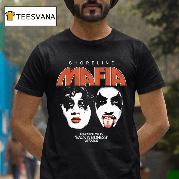 Shoreline Mafia Back In Bidness Us Tour Kiss T Shirt Shoreline Mafia Back In Bidness Us Tour Kiss T Shirt
