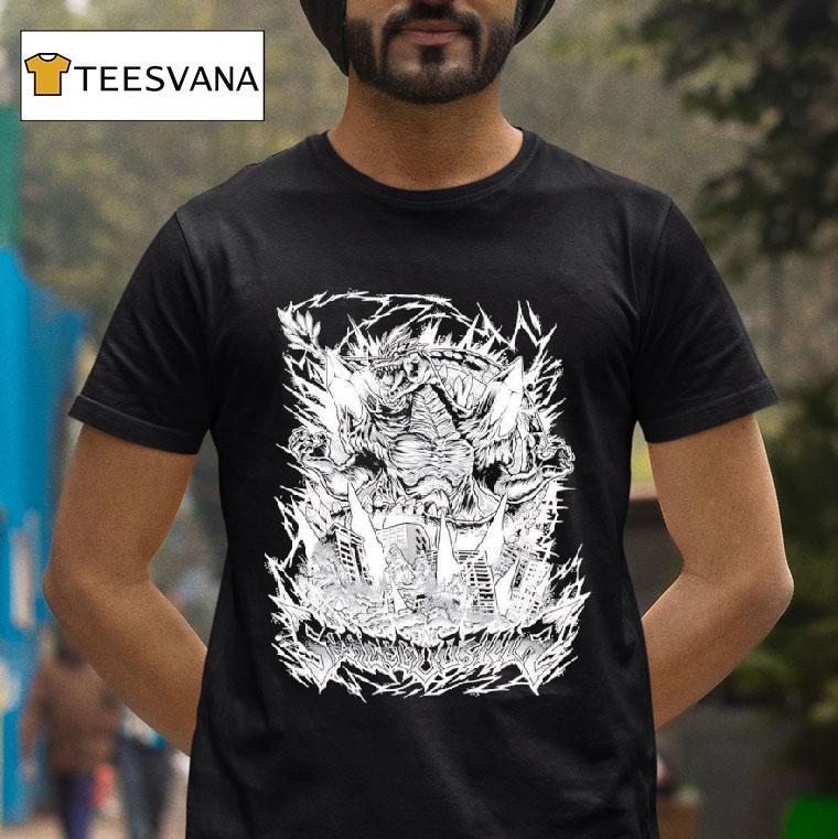 Spacegodzilla Nekro Variant Fictional Monster Graphic T Shirt Spacegodzilla Nekro Variant Fictional Monster Graphic T Shirt