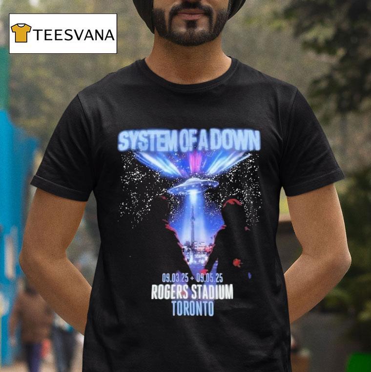 System Of A Down Toronto Ca Venue Ufo At Rogers Stadium On September And T Shirt System Of A Down Toronto Ca Venue Ufo At Rogers Stadium On September And T Shirt