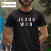 Texas Rangers Jesus Won Logo T Shirt