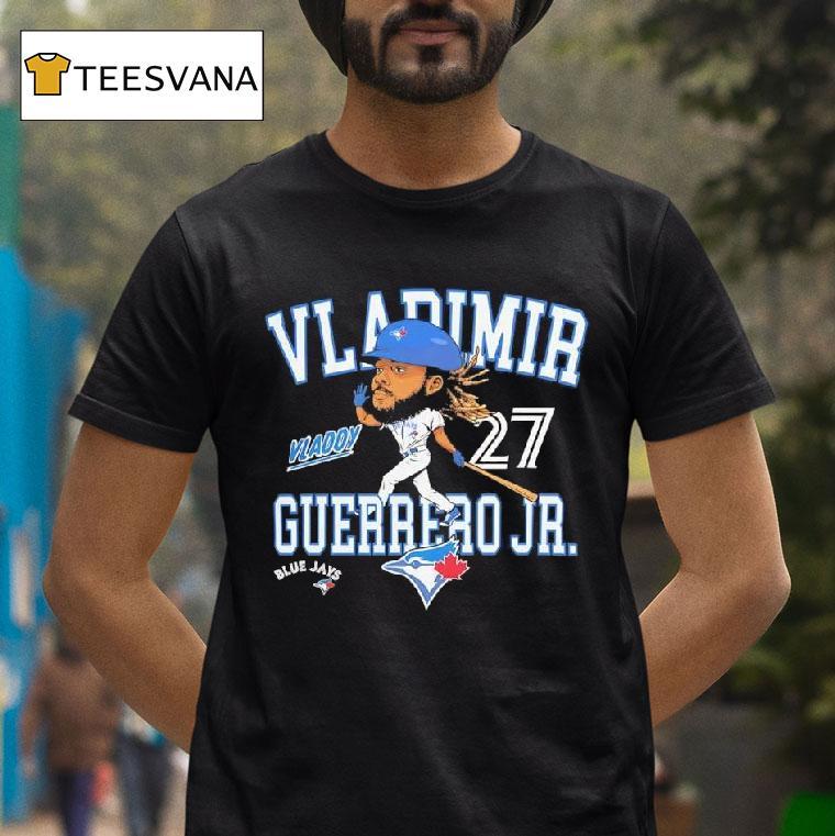Toronto Blue Jays Vladimir Guerrero Jr Vladdy Caricature Logo T Shirt Toronto Blue Jays Vladimir Guerrero Jr Vladdy Caricature Logo T Shirt