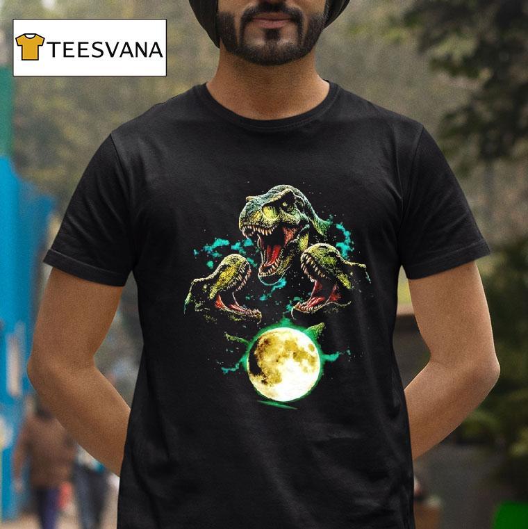Trex Jurassic Dinosaur Moon T Shirt Trex Jurassic Dinosaur Moon T Shirt