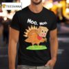 Turkey Cow Moo Moo Funny Thanksgiving T Shirt