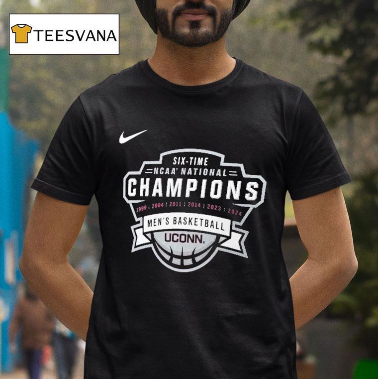 Uconn Huskies Six Time Ncaa National Champions Men S Basketball T Shirt Uconn Huskies Six Time Ncaa National Champions Men S Basketball T Shirt