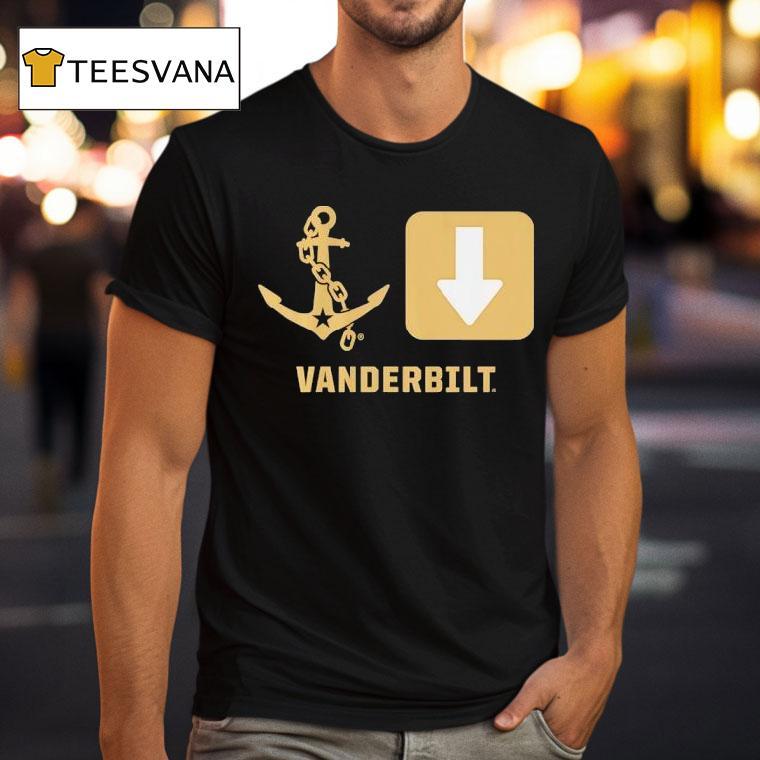 Vanderbilt Commodores Football Anchor Down Symbols T Shirt Vanderbilt Commodores Football Anchor Down Symbols T Shirt