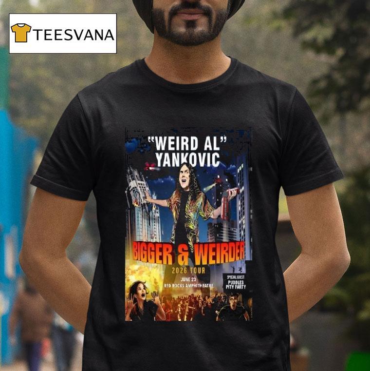 Weird Al Yankovic Tour June Red Rocks Amphitheatre T Shirt Weird Al Yankovic Tour June Red Rocks Amphitheatre T Shirt