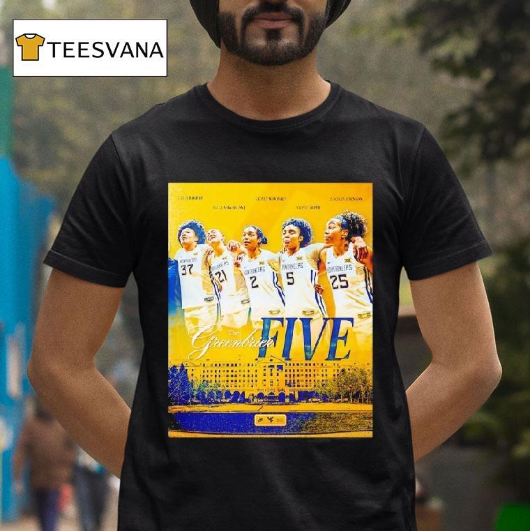 West Virginia University Women S Basketball Legends The Greenbrier Five T Shirt West Virginia University Women S Basketball Legends The Greenbrier Five T Shirt