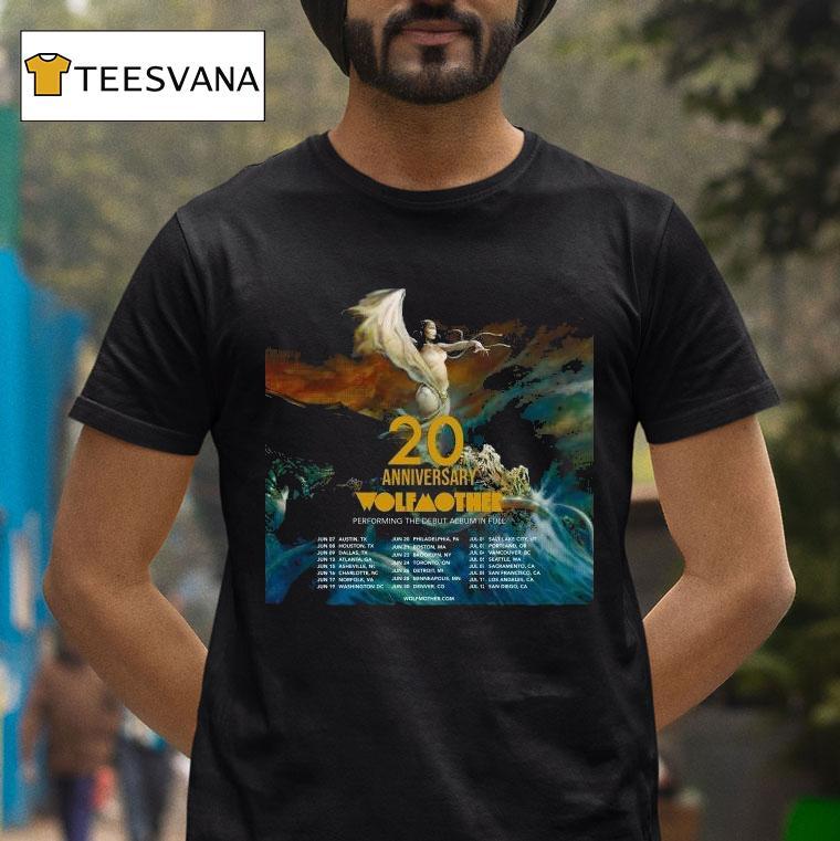 Wolfmother Th Year Anniversary Performing The Debut Album In Full First Album In The Usa In Tour Dates T Shirt Wolfmother Th Year Anniversary Performing The Debut Album In Full First Album In The Usa In Tour Dates T Shirt