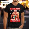 Wood I Have A Big Package For You Barry Sitting Inappropriately Christmas T Shirt