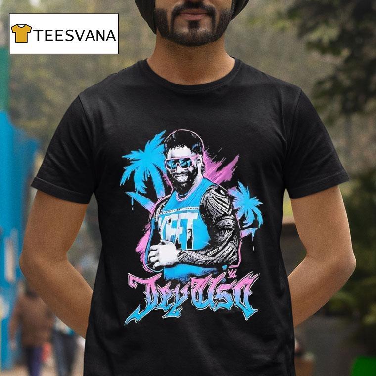 Wwe Jay Uso Palm Trees Graphic T Shirt Wwe Jay Uso Palm Trees Graphic T Shirt