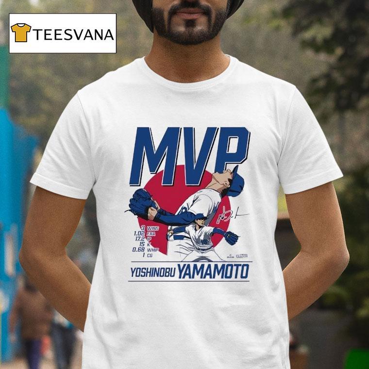 Yoshinobu Yamamato Series Mvp Los Angeles Dodgers T Shirt Yoshinobu Yamamato Series Mvp Los Angeles Dodgers T Shirt