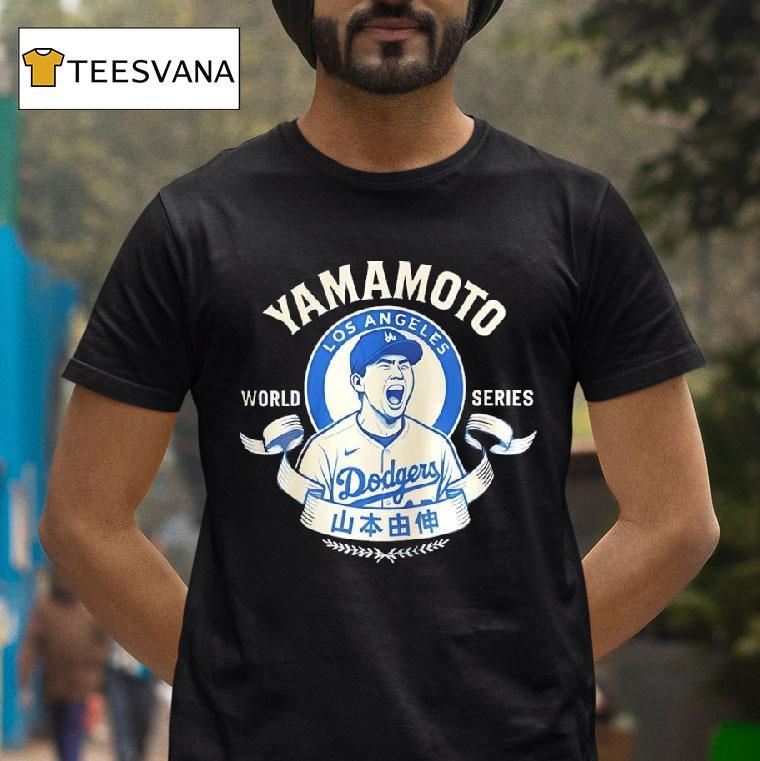 Yoshinobu Yamamoto Los Angeles Dodgers Baseball World Series T Shirt Yoshinobu Yamamoto Los Angeles Dodgers Baseball World Series T Shirt