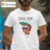 Zack Fox Head Bug Eyed Logo T Shirt