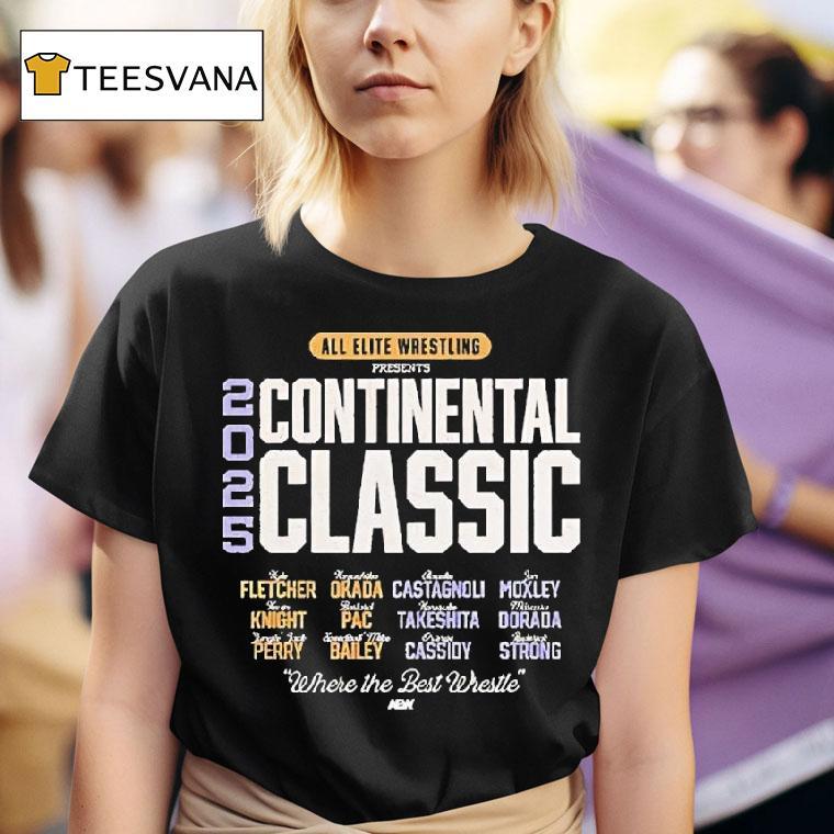 All Elite Wrestling Presents Aew Continental Classic Where The Best Wrestle T Shirt