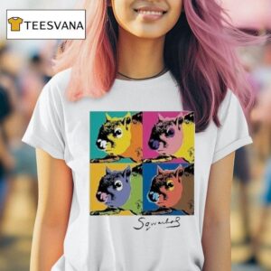 Andy Warhol Humor Sqwarhol Squirrel T Shirt