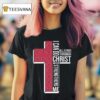 Arkansas Razorbacks I Can Do All Things Through Christ Who Strengthens Me Cross T Shirt