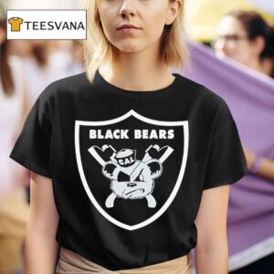 As Vegas Raiders Shield Black Bears Logo T Shirt