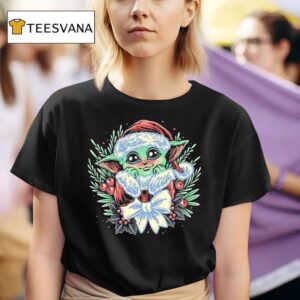 Baby Yoda In The Galaxy Merry Christmas T Shirt