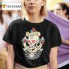 Beauty In The Mystery Tattoo Skull Rose Graphic T Shirt