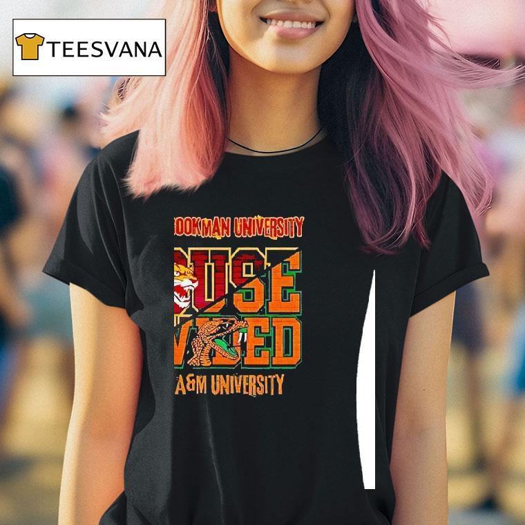 Bethune Cookman Vs Florida Am University House Divided Logo T Shirt