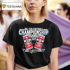 Big Ten Football Championship Stadium Ohio State Vs Indiana Hoosiers Logo T Shirt
