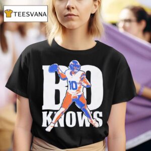 Bo Knows Bo Nix Denver Broncos T Shirt