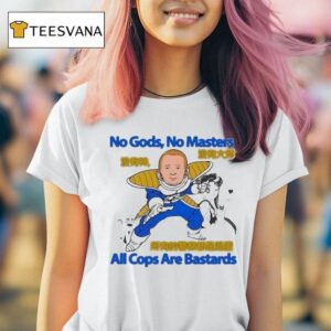 Bobby Hill X Vegeta And Sailor Moon No Gods No Masters All Cops Are Bastards T Shirt