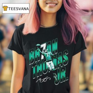 Brian Thomas Jr In Jacksonville Jaguars Football One Handed Signature T Shirt