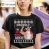 Brodolf The Red Nose Gainzdeer Deadlift Christmas T Shirt