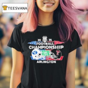 Byu Cougars Vs Texas Tech Red Raiders Big Football Championship Bound Dueling Helmets T Shirt