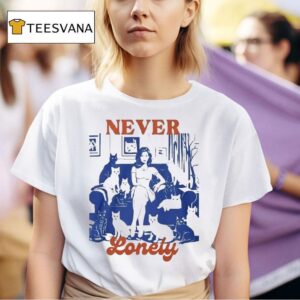 Cat Lady Never Lonely T Shirt