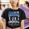 Dallas Cowboys All Time Greats Thank You Memories Signatures Abbey Road T Shirt
