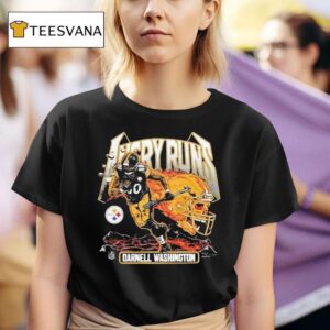 Darnell Washington Pittsburgh Slers Angry Runs Good Morning Football Nfl Helmet Flames T Shirt