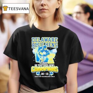 Delaware Blue Hens Ventures Bowl Champions Score Neon T Shirt