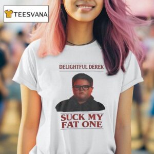 Delightful Derek Christmas Stranger Things Suck My Fat One T Shirt