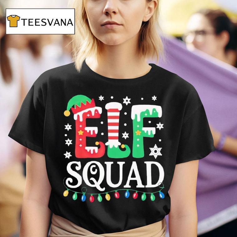 Elf Family Christmas Xmas Elf Squad T Shirt