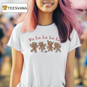 Emily The Strange Strangerous Fa La La La La Gingerbread Christmas T Shirt