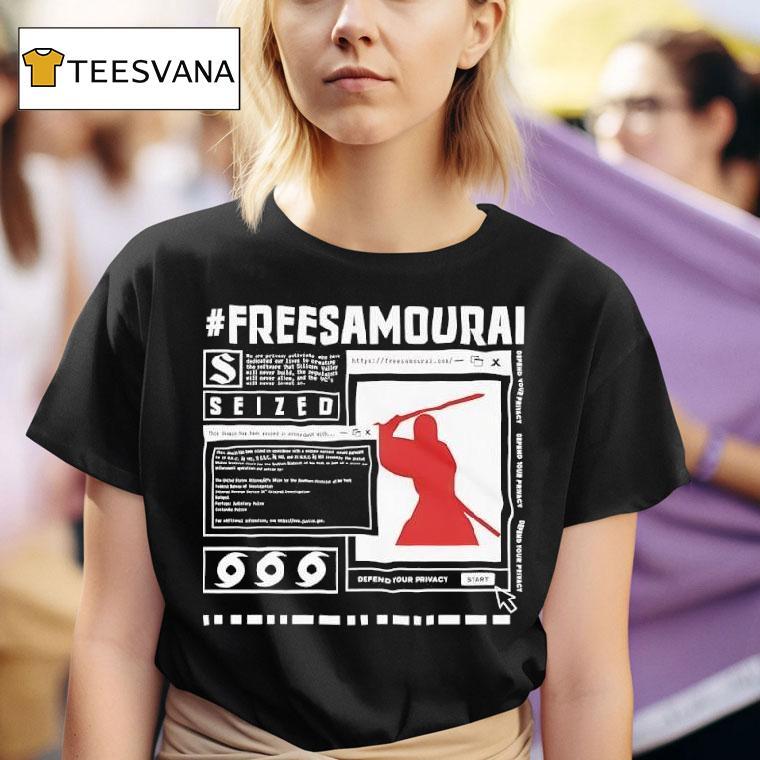 Free Samourai Seized Graphic T Shirt