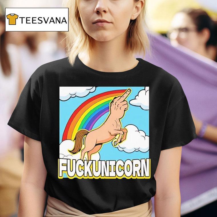 Fuckunicorn Unicorn Rainbow Graphic T Shirt