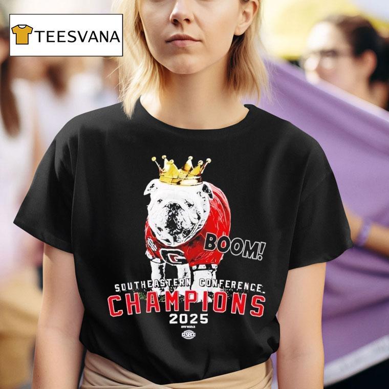 Georgia Bulldogs Boom Sec Championship Uga The King T Shirt