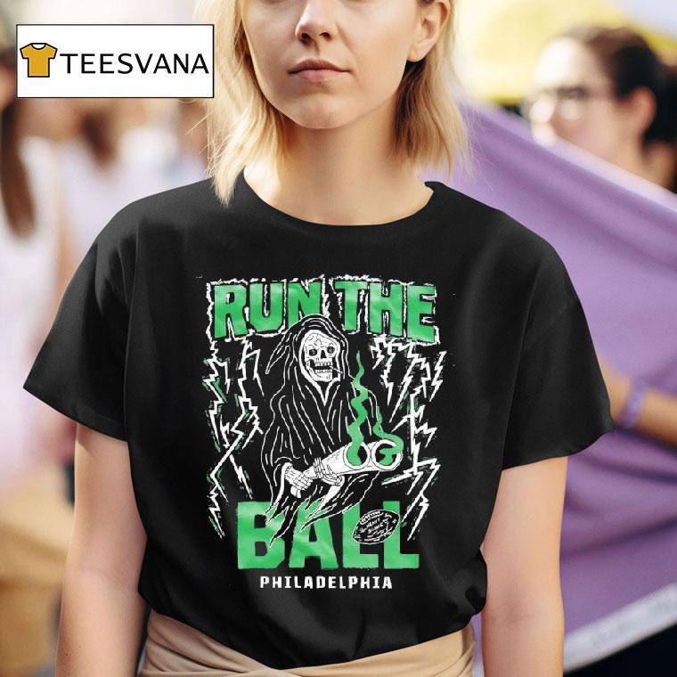 Grim Reaper Run The Ball Philadelphia T Shirt