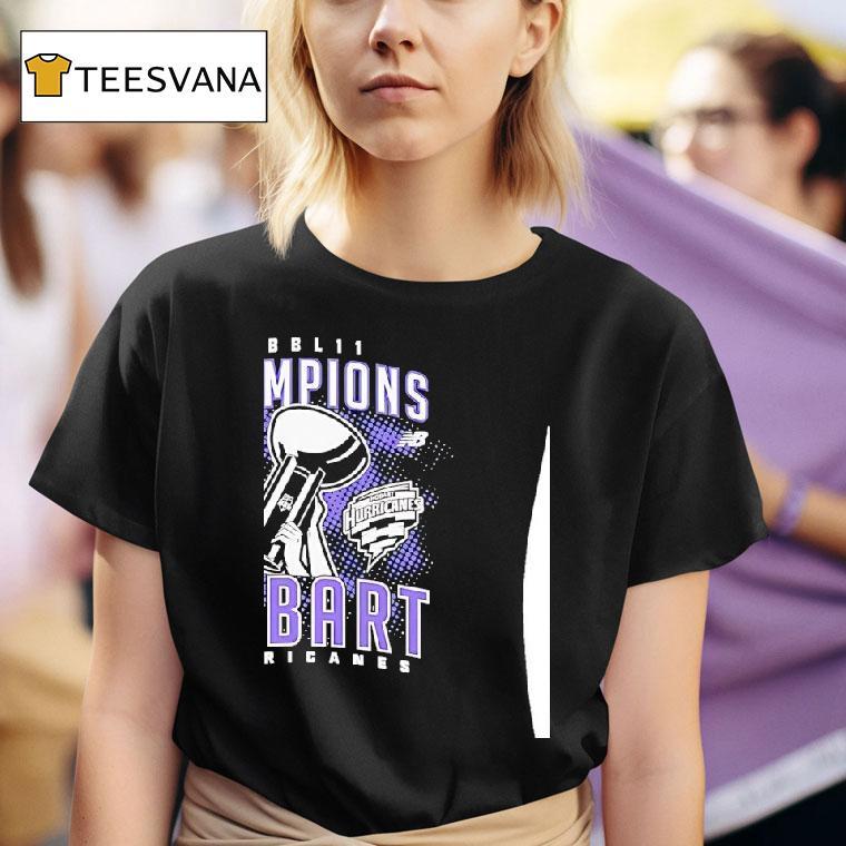 Hobart Hurricanes Wbbl Champions T Shirt