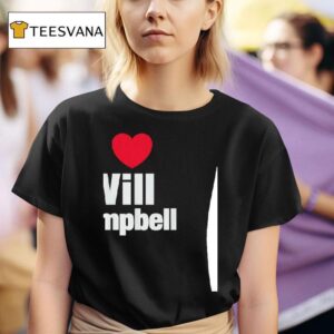 I Heart Will Campbell New England Patriots T Shirt