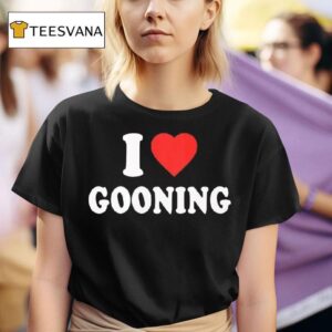 I Love Gooning Heart Red T Shirt