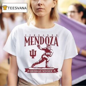 Indiana Hoosiers Fernando Mendoza Heisman Trophy T Shirt