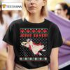 Jesus Saves Soccer Goal Keeper Ugly Christmas T Shirt