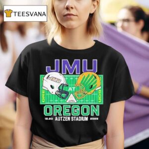 Jmu Vs Oregon College Football Playoff At Autzen Stadium Helme T Shirt