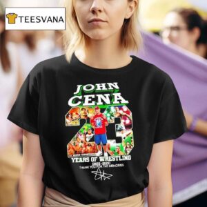 John Cena Years Of Wwe Never Give Up Signature T Shirt