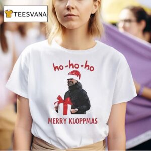 Jurgen Klopp Ho Ho Ho Merry Kloppmas Christmas Funny T Shirt